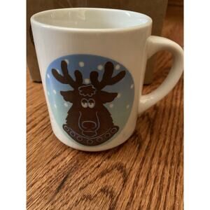 Denny's Diner Rudolph Reindeer Heat Activated Color Changing Coffee Mug Cup